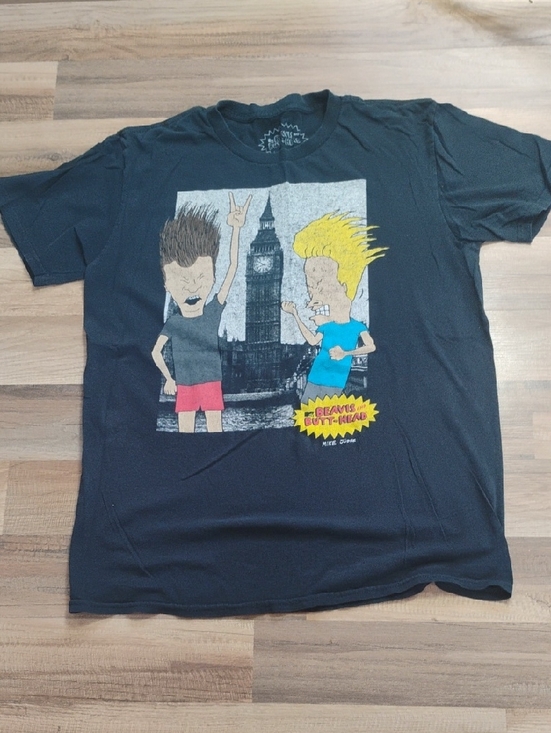 Other - Vintage Beavis & Butt-Head Graphic Short Sleeve Tee - Black